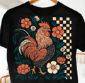 Retro Floral Chicken